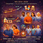 Health Disparities of Healthcare Utilization and Opioid Use Disorders among Chronic Pain Patients: Examination of a Representative National Inpatient Sample of US Hospitals from 2016–2020